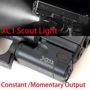 전술 SureFire XC1 LED 손전등 유지 순간 스카우트 라이트 글록 17 18C 19 Airsoft 무기 총 Lanterna