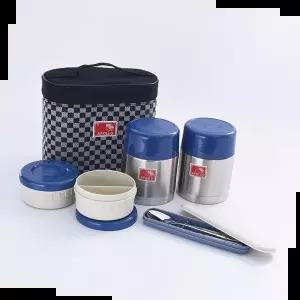 보온죽통 아폴로 국내산 트윈 보온도시락 1810ml