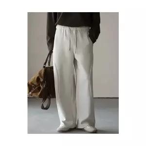 남자 데일리 바지 배기핏 도톰한 면감 세로줄 공기층 허리밴딩 맨투맨 추동 기모 캐주얼 M스포4