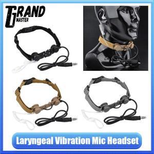 전술용 목걸이형 마이크 이어폰 후두 바이브 무전기 이어피스 켄우드 UV-5R UV-82 헤드셋 라디오 U94 PTT 7