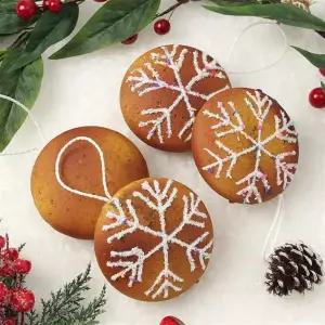 도토로 쿠키 마을 트리 오너먼트 4p 세트눈 고로케