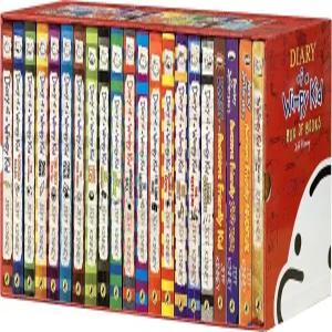 윔피 키드 도서관 21권 박스 세트 1-21권 전집 페이퍼백 (딥 엔드 빅 샷 다이어리 포함)