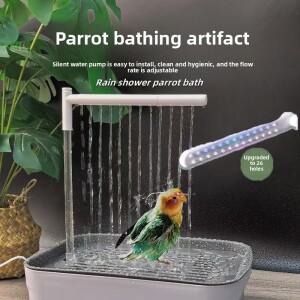 자동 순환 목욕  새 외부 소형 태양욕  호랑이 가죽  모란 특수 여름 앵무새