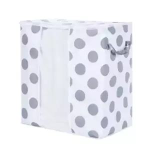 고품질 이불가방 이불 보관백 세로 땡땡이 손잡이 다용도 옷 정리함 (WFK9GTA)