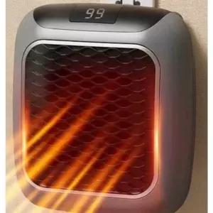 콘센트 미니 온풍기 화장실 절전 벽걸이 핸디형 그린+리모컨