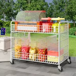 접이식 판촉 매대  진열대 가판대 업소용 철제 부스 간이 이동식 플리마켓 마트