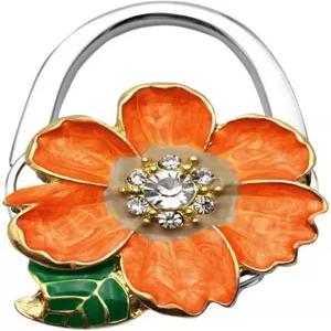 잎이 달린 베스트데이즈 국화 디자인 어깨 핸드백 접이식 지갑 걸이대 (장미)