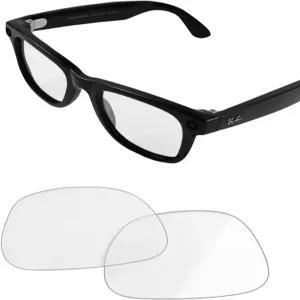 레이밴 메타 웨이퍼 RW4006/4008 및 2세대 RW4012(53mm 50mm)용 교체 렌즈 남녀용 스마트 안경