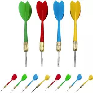 헬롱지 다트 다트판 멀티컬러용 스틸 팁 포인트가 있는 16피스