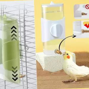 I22 앵무새 높이조절 급수기 280ml 걸이식 새 물통 조