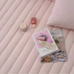 먼지없는 누빔 매트리스커버 Q 핑크 단품 침대커버 먼지없는매트리스커버 퀸매트리스커버