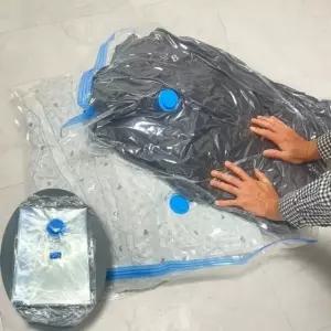 벨브형 진공 압축팩 이불 의류 투명 소형 40x60cm (WFKAYOX)