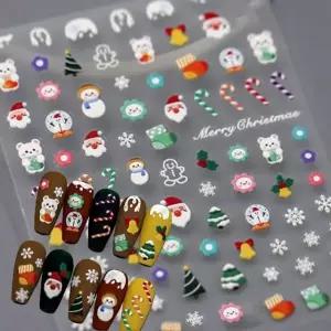 네일아트 20종 눈꽃파츠 크리스마스스티커 크리 (WFKANJB)