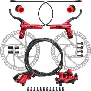Z00M HB876E 2핀 4피스톤 E-Bike 전기 파워 오프 유압 브레이크 세트 eBike 산악 자전거 로드 바이크용