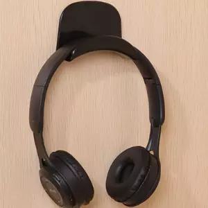 책상 헤드셋 걸이 블랙 부착식 헤드폰 거치대 해드폰거치대 헤드셋거치