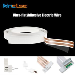 플렉시블  플랫 전선 2 코어 순수 구리 16/22 AWG 접착 케이블 LED 스트립 캐비닛 조명용 전원 연장 코드
