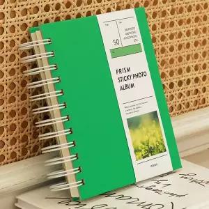 프리즘 스프링 제본 접착식 네컷 사진 포토북 앨범