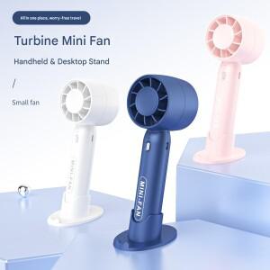 터보 휴대용 소형 팬 USB 충전 미니 야외 경량 데스크탑 스탠드 오래 지속되는 배터리 수명