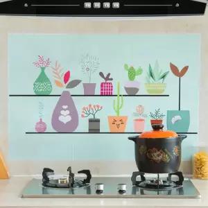 주방 가스렌지 타일 시트지 기름 오염 방지 필름 벽면 보호 부착