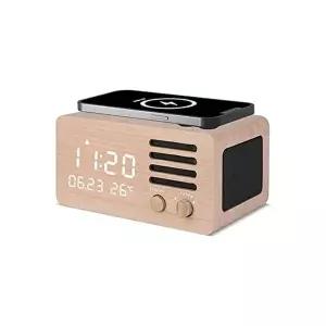 휴대폰 고속무선충전 블루투스 스피커 탁상시계 (KYR-WCCE69D)