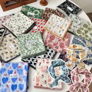 [하프클럽/]피코트 100면 추천 사각 손수건 꾸안꾸 스카프 여름