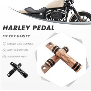 블랙 브론즈 알루미늄 바이크 오토바이 발받침 페그 할리 스포츠스터 XL1200 883 48 소프테일 다이나