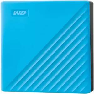 WD 4TB 내 여권 휴대용 외장 하드 드라이브 블루 랜섬웨어 방지 및 비밀번호 보호 기능 백업 소프트웨어