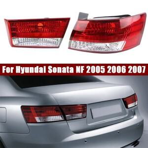 자동차 좌우 리어 범퍼 테일 라이트 현대 소나타 NF 2005 2007 램프 브레이크 전구 없음
