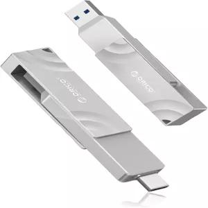 ORICO 외장 SSD 1TB 읽기쓰기 속도 최대 1050MBs 듀얼 포트 USB 32세대 2USB C 휴대용 90° 클릭 스톱 회전