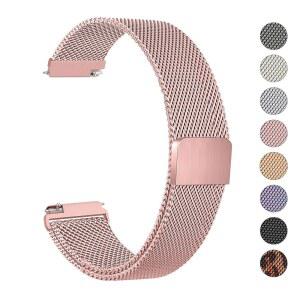 [미국배송] MVSSAT 금속 시계 밴드 18MM 20MM 22MM 퀵 릴리스 스트랩 여성용 스테인리스 스틸 메쉬 교체 스트랩