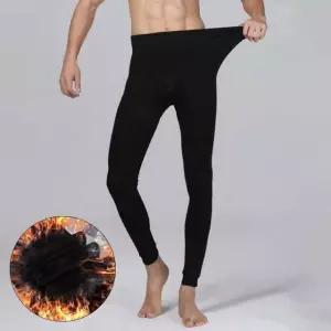 남자 2컬러 겨울 뛰어난 보온성 융털 내복바지 내의 (WFKBXSZ)