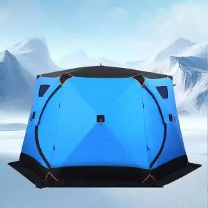 큐브텐트 특대형 얼음 동계 빙어 원터치 낚시 방한 누빔