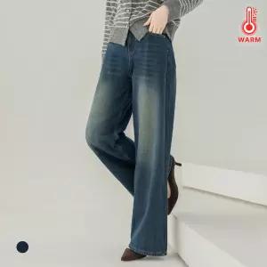 [카라] KARRA (77까지)밍크기모워싱와이드데님팬츠_A5W0748