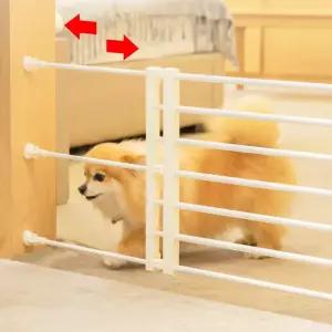 키밍 애견 폭조절 울타리 실내 안전문 막이간편 애완용품 펫도어 케이지 칸이 아동보호 아동전 리빙 펜스