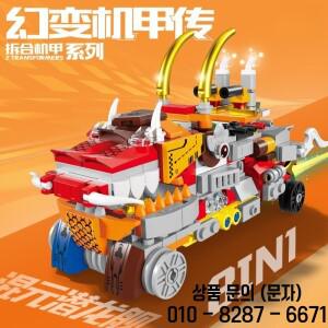 변형 메카 전투 차량 드래곤 헌트 헤드 해머 조립 모델 소년 장난감 선물