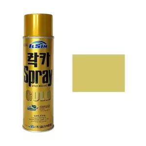 일신 스프레이락카 420ml 금색332 스프레이페인트 개(1개입) 학습준비