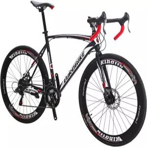 유로바이크 로드 바이크 TSM XC550 21 스피드 듀얼 디스크 브레이크 54CM 3스포크 휠 자전거 u2026