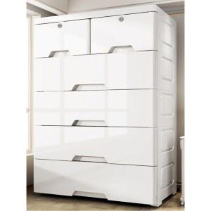 60cm 5단 플라스틱서랍장 50x27x78cm 옷장 대형 폭70cm 수납함 업그레이드