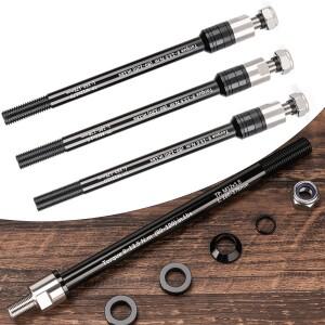 호환 자전거 트레일러 스루 액슬 어댑터 프론트 포크 160-178mm P1.0/.5/.75 히치 액세서리