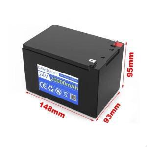 24V 배터리 20Ah 18650 리튬 팩 태양 에너지 전기 자동차 + 25.2v2A 용