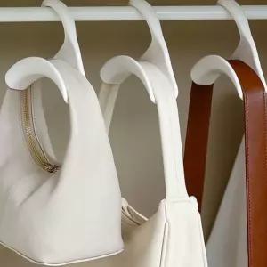 일회용앞치마걸이 옷걸이형가방걸이 문고리행거 사무실 리본정리대 목도리 넥타이 화이트