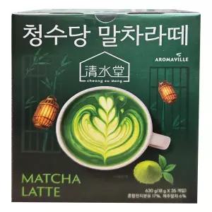 청수당 말차라떼 18g x 35개입/트레이더스 말차스틱