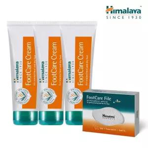 히말라야 풋케어크림 75g 3개 + 유리풋파일 세트
