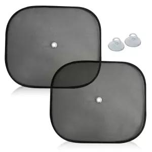 시크릿 햇빛 가리개 블랙 44x35cm 2P 세트/자동차/차량/용/차광막/커버/UV/자외선/차단/창문/유리/방지