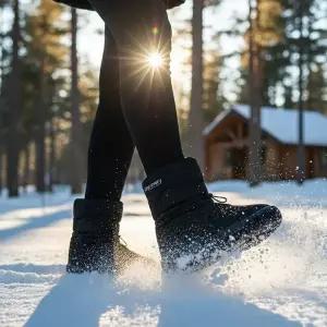 [디스커버리] 데일리 남녀공용 겨울 방한 부츠 방한화 블랙 DXSH6122N