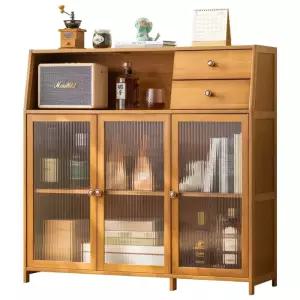 그릇장식장 주방 그릇장 캐비닛 유리 우드 차 거실 찬장 스탠드 원목 정리