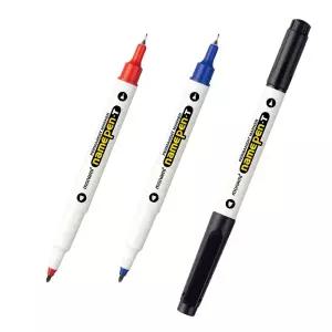 모나미 유성 얇은펜 중간펜 양면 트윈 네임펜T 네임펜 모나미네임펜