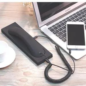 수화기 이어폰 액세서리 키폰 핸드폰 전화기 집 스마트폰 핸즈프리 옛날폰 인싸 레트로