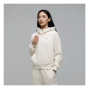 내셔널지오그래픽 어패럴 N244WFT910 여성 메이든 기모 후드집업 CRYSTAL BEIGE 1497778