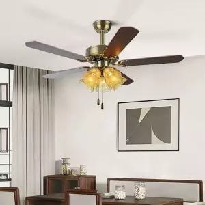 샹들리에 조명 실링팬 천장형 전원 램프 엔틱 인테리어